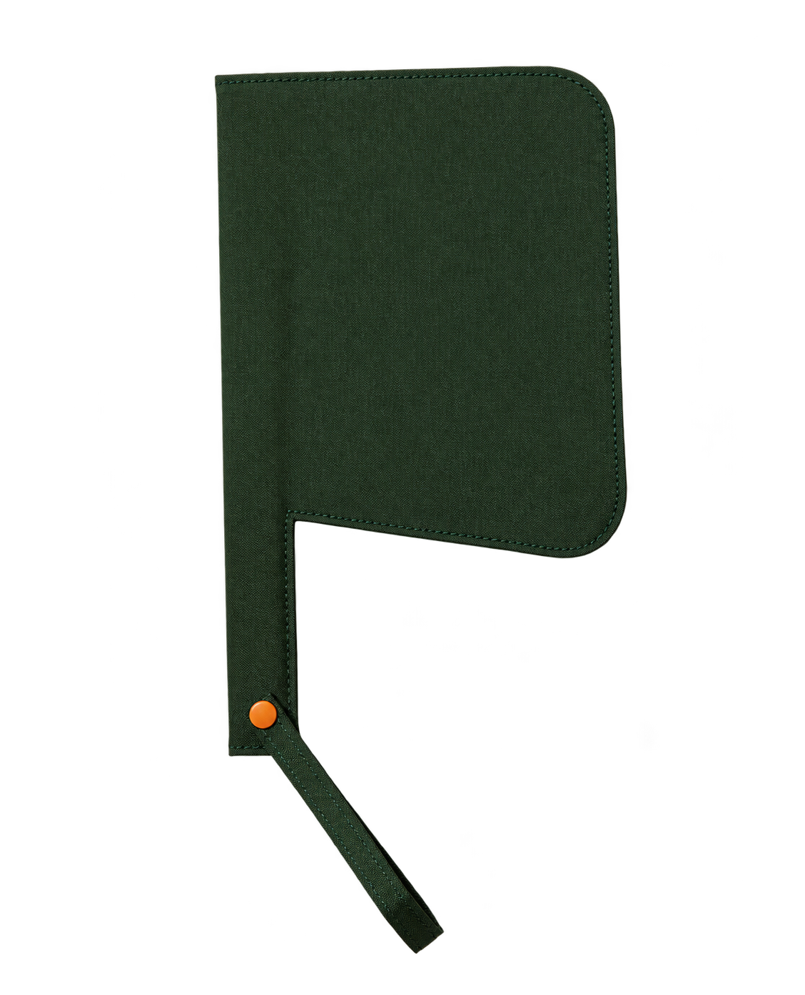 Tafia kaki avec bouton-pression orange